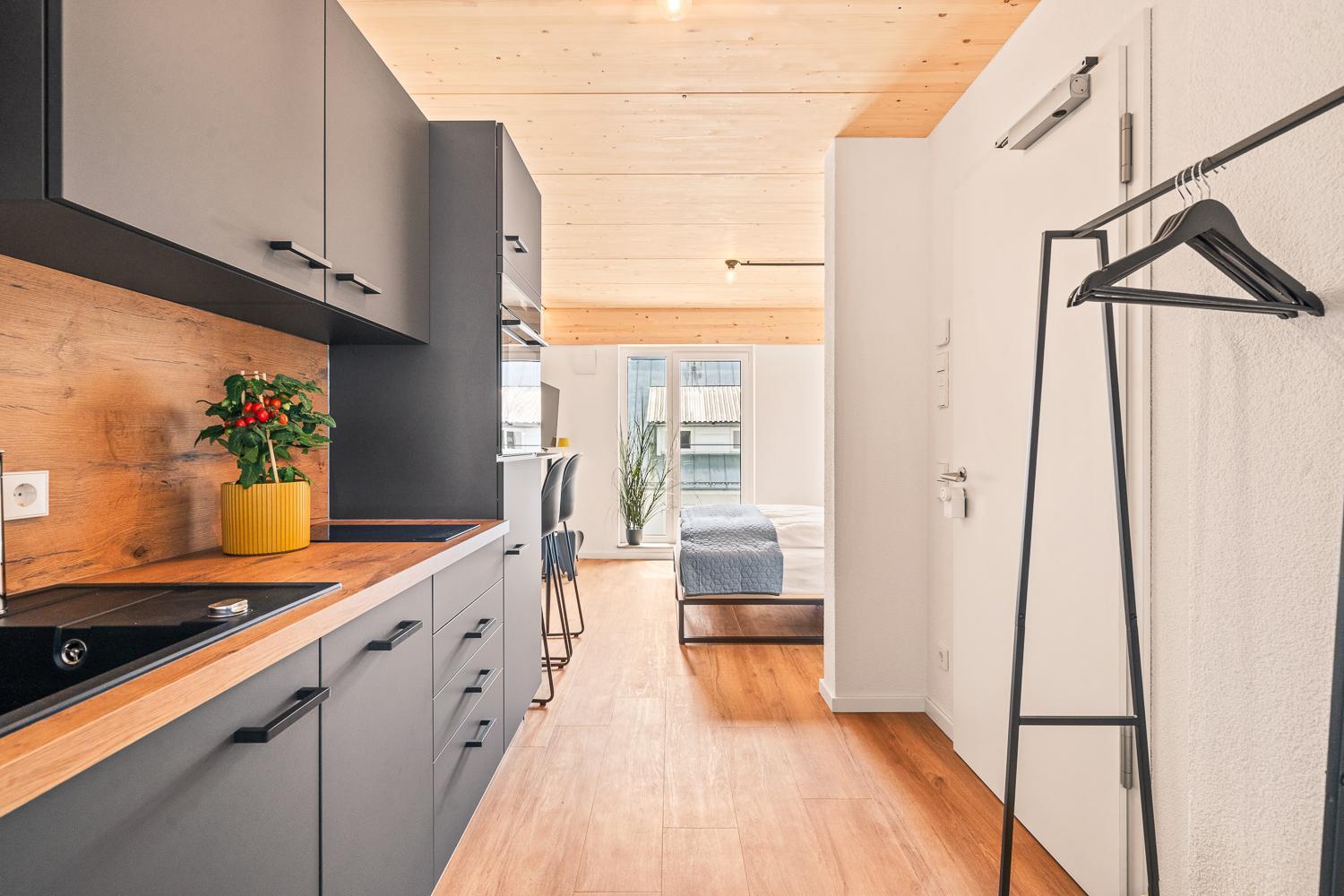 Einzimmer Wohlfuehlapartment Vier Klimatisiert FDH 외부 사진